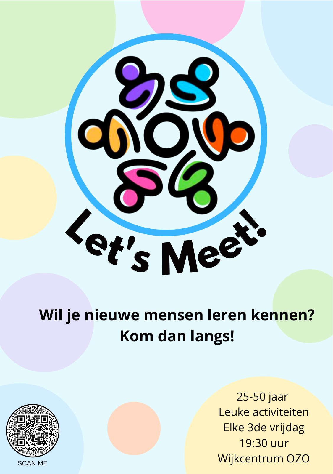 Flyer van Let's Meet Wijchen met praktische informatie